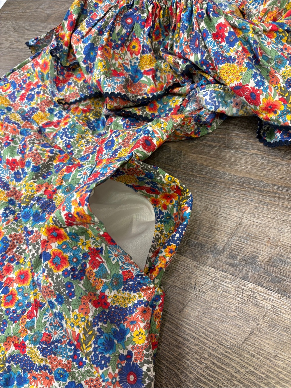 J.Crew Liberty London Margaret Annie Floral One-Shoulder Wide-Leg Jumpsuit 2 - Picture 9 of 16